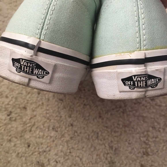 Vans Mint Green Shoes - Picture 4 of 6